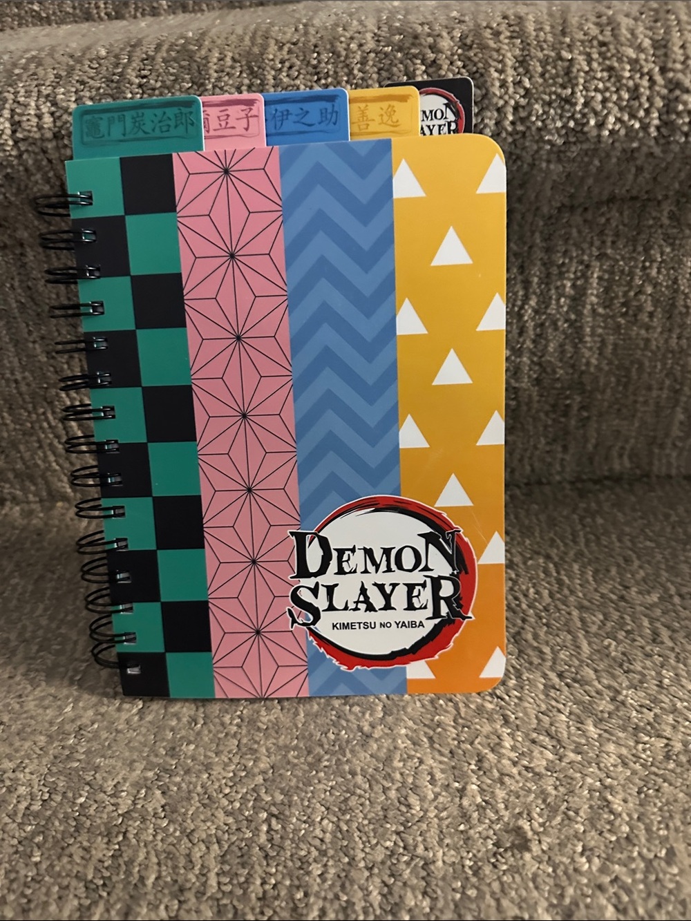 officially licensed Demon Slayer: Kimetsu no Yaiba Split Patterns Tab Journal